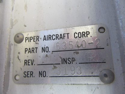 Piper PA-28-180 Rudder P/N 63540-02 (1024-09)