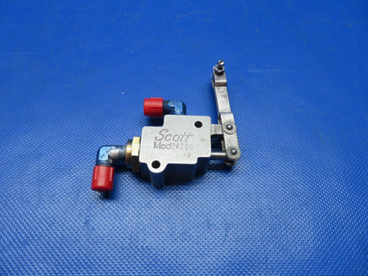 Piper PA-24-180 Scott 4200 Parking Brake Valve P/N 492-031 REBUILT (0624-1803)