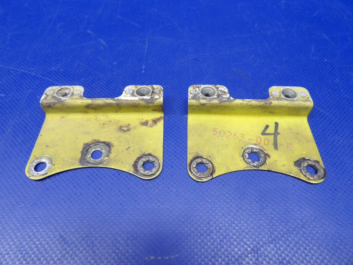 Piper Fuel Cell Access Nut Flange Mounting Bracket 50263-04 LOT OF 2 (0626-1373)0
