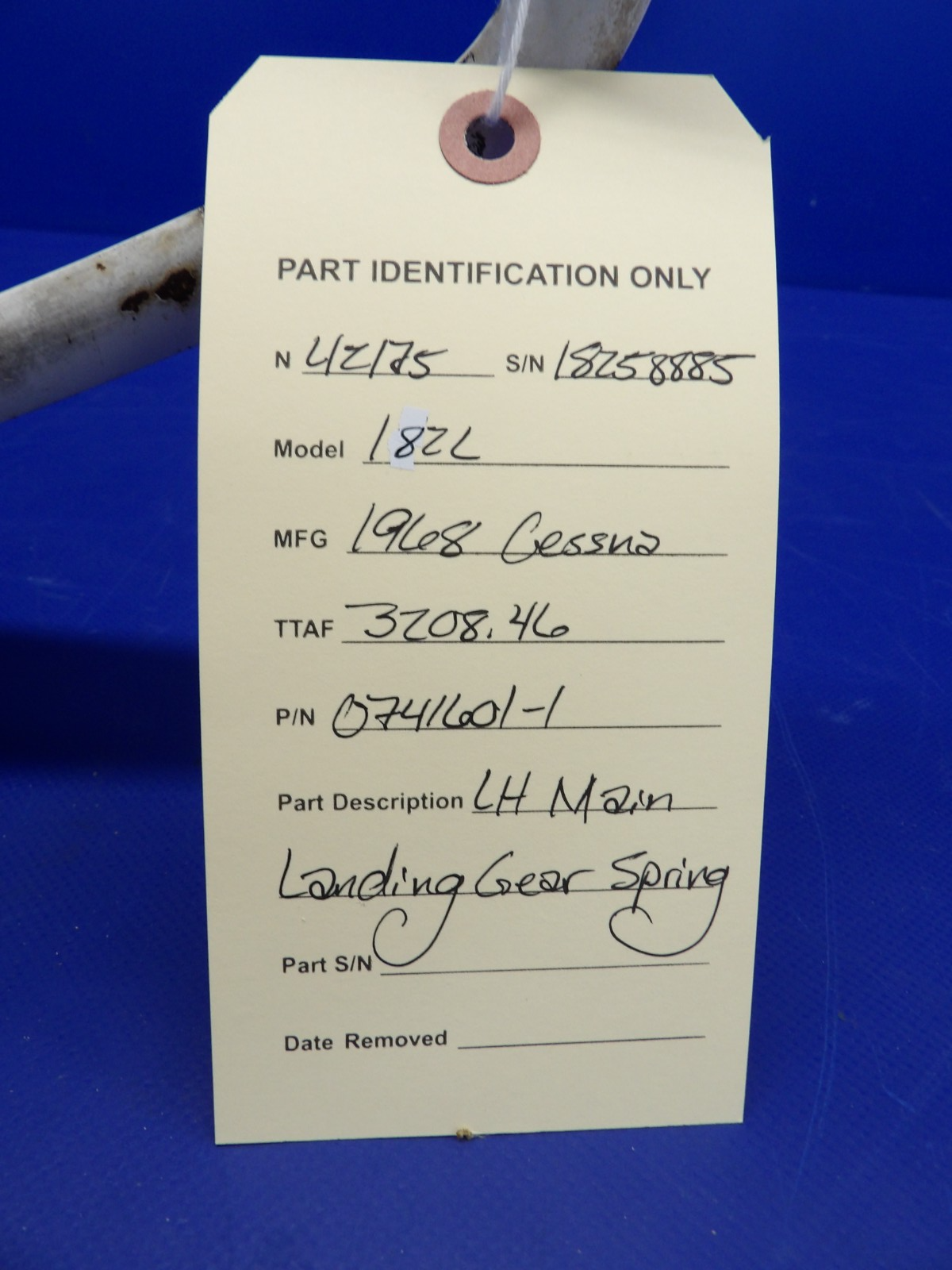 Cessna 182 / 182L Left Hand Main Landing Gear Spring P/N 0741601-1 (0226-2040)11