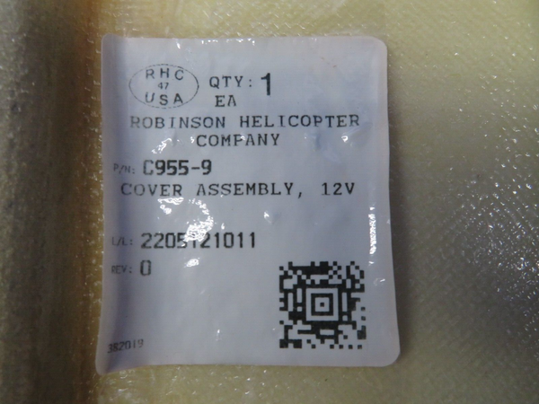 Robinson R44 Raven II Helicopter Battery Box Assembly P/N C955-8 (0724-875)