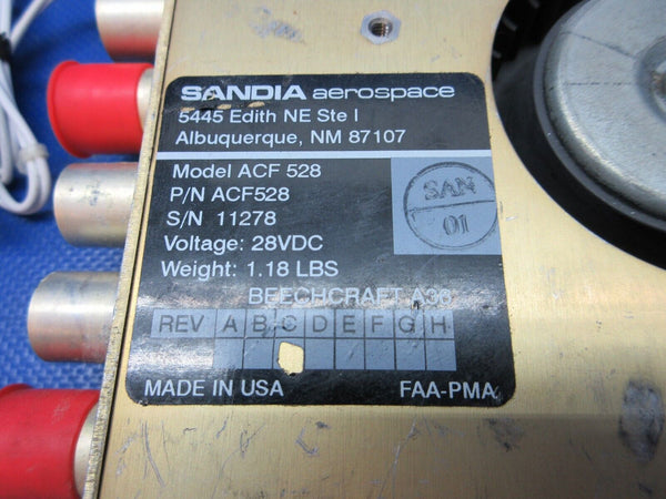 Sandia ACF 528 Avionics Fan 28v P/N ACF528 TESTED (0724-1229)