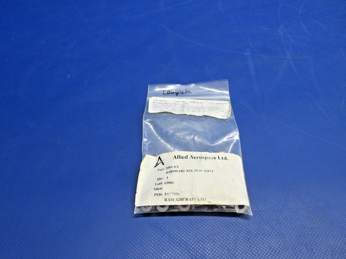 Cessna Exhaust Spring Hardware Replacement Kit 1001-6 SET OF 10 NOS (0926-849)0
