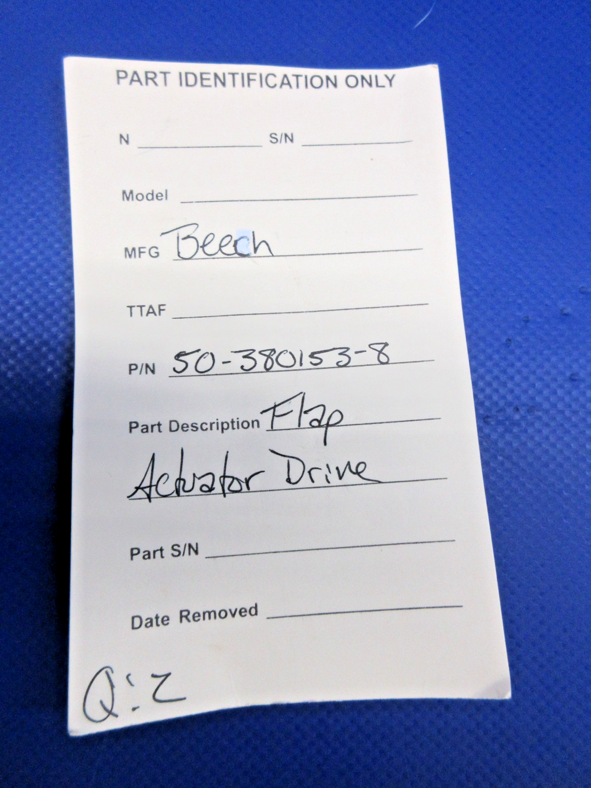 Beech Flap Actuator Drive P/N 50-380153-8 (0426-868)10
