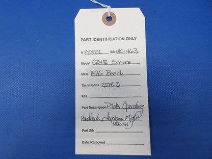 Beech C24R Pilot's Operating Handbook & Airplane Flight Manual (0624-1435)