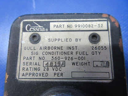 Gull Airborne Fuel Quantity Signal Conditioner 9910082-32 WARRANTY (1224-1303)