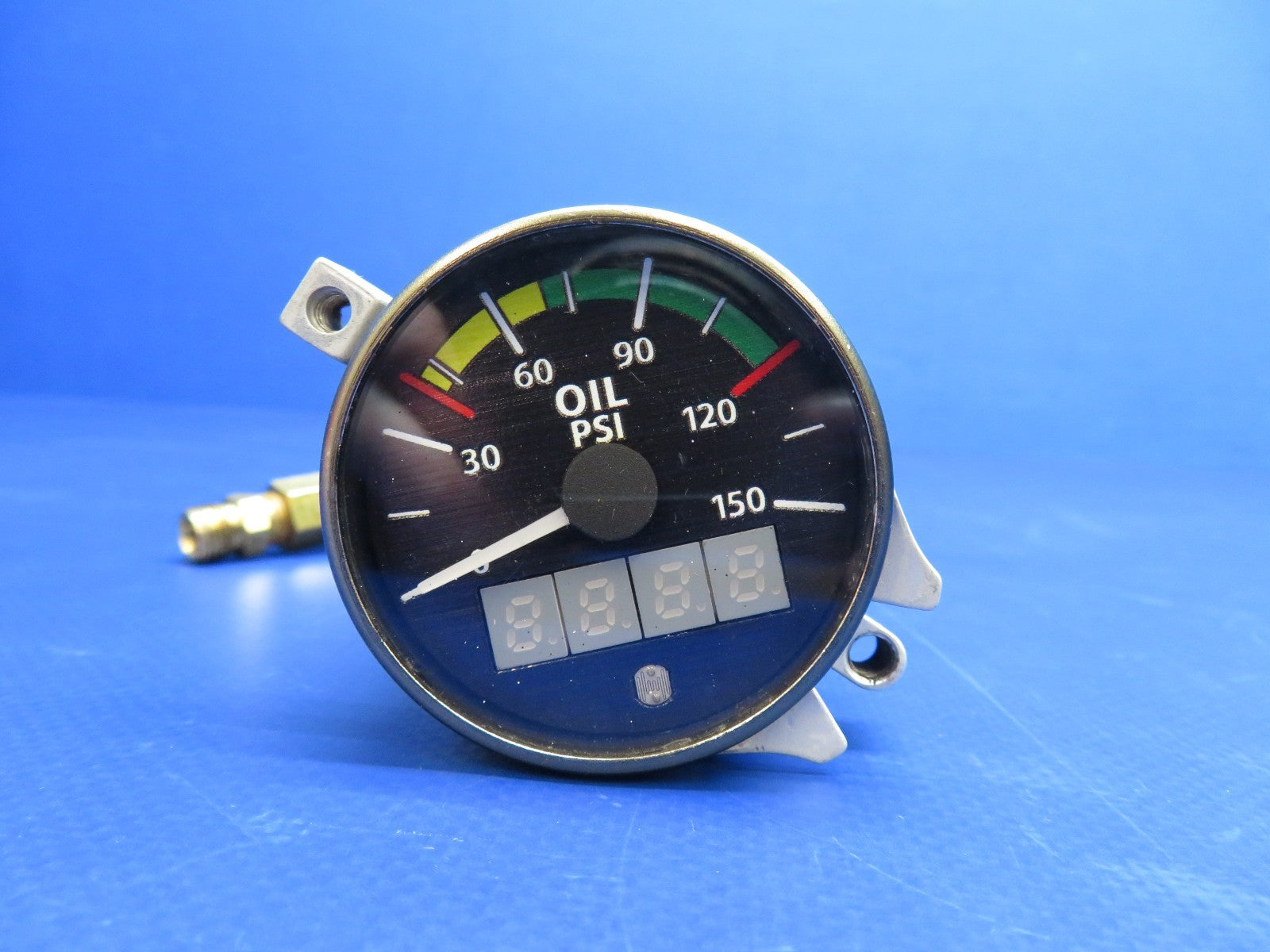 Electronics Int. Oil Pressure Gauge 12/24V P/N TR-1, TR-1-OP TESTED (0426-1711)1