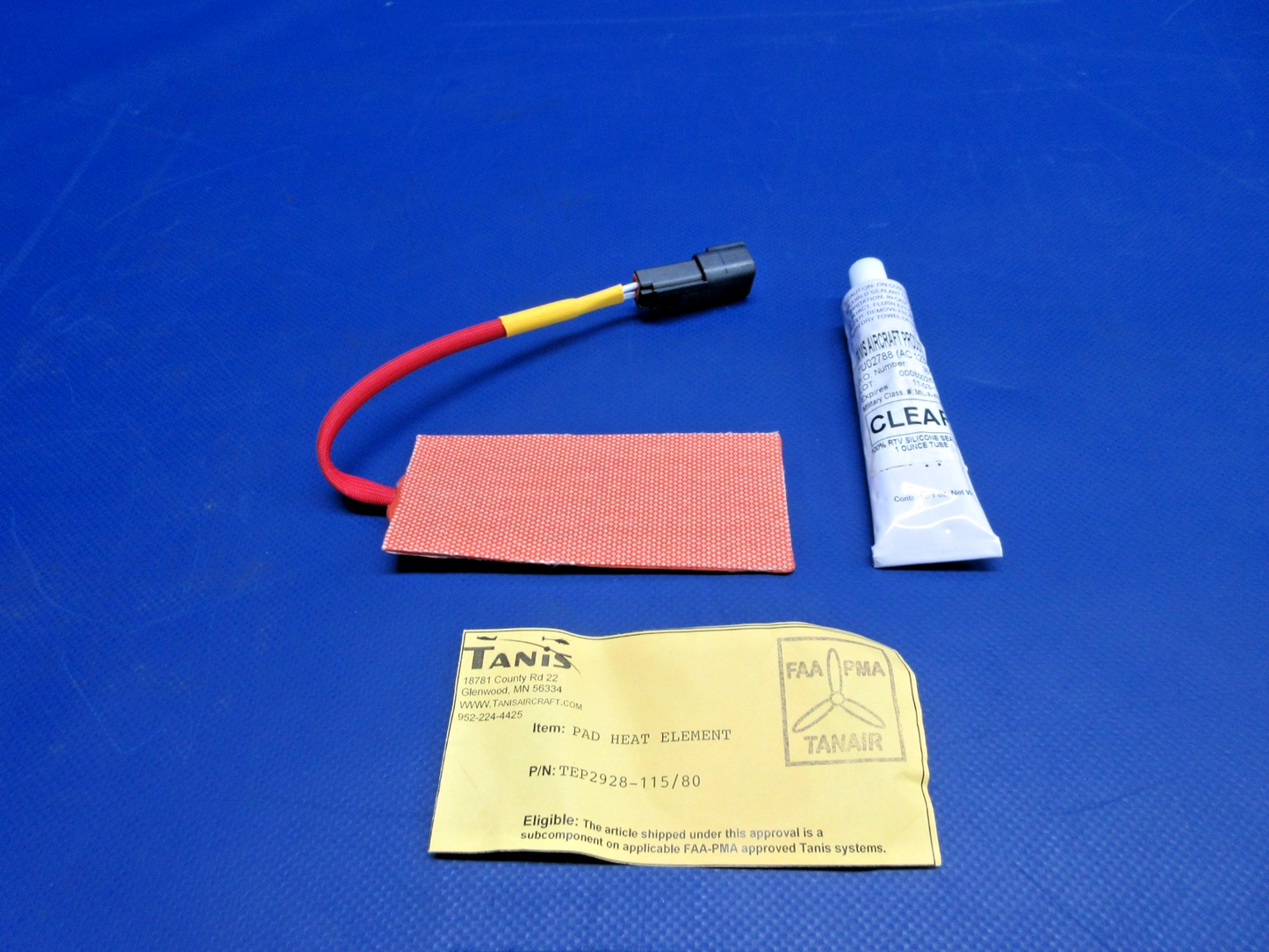 Tanis Engine Heating Case Pad Upper /LWR P/N TEP2928-115/80 NOS (0326-987)0