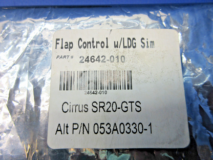 Cirrus Flap Panel Switch w/Landing Gear Simulator 053A0330-1 CORE (0526-921)1