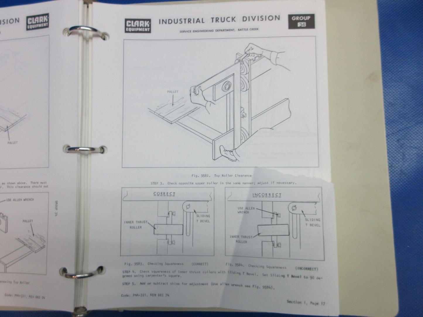 Clark Forklift Service Manual PMA273 10th Rev. C500 355 (1024-1243)
