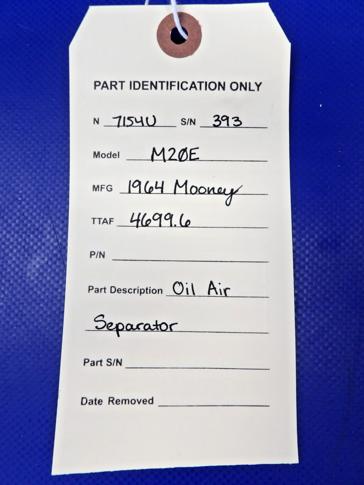 Mooney M20 / M20E Oil Air Separator (00826-1348)8