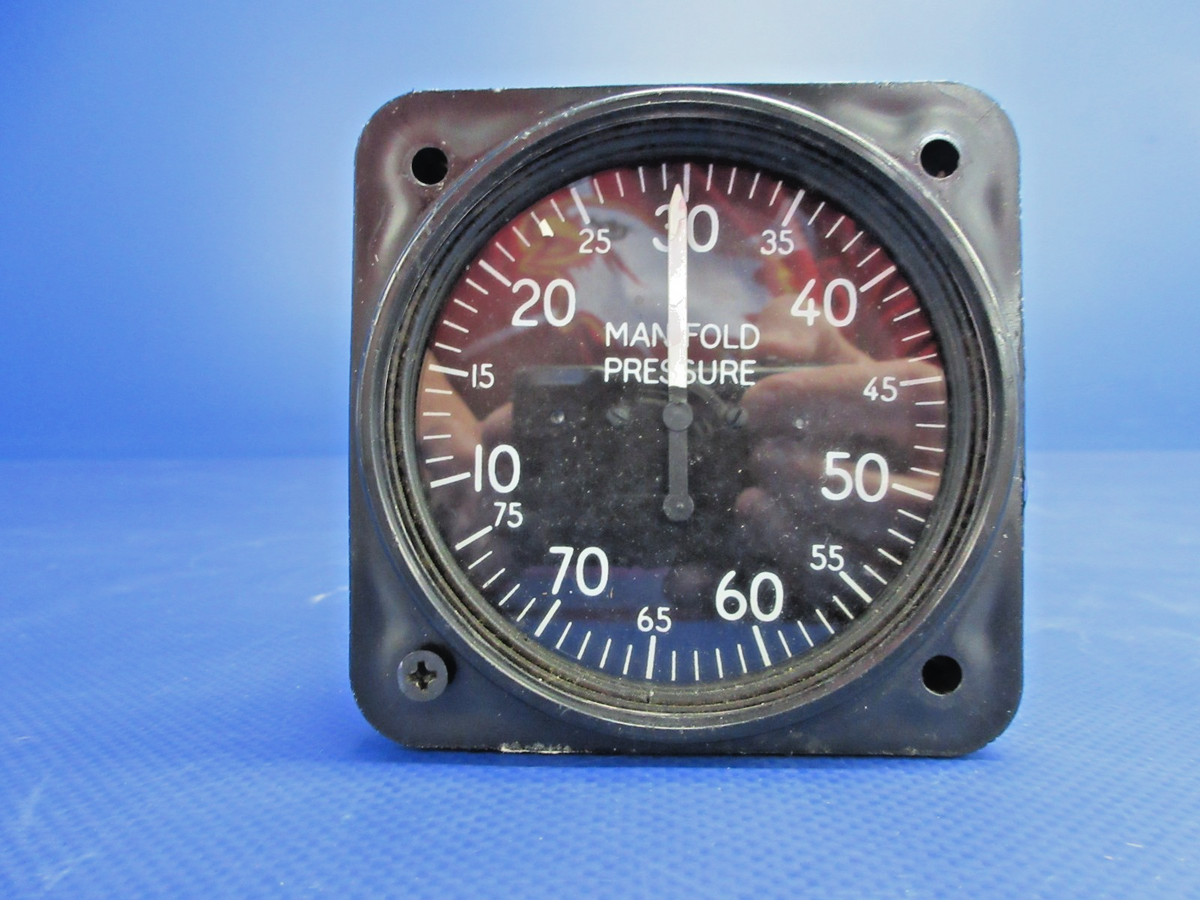 Piper PA-24-250 Comanche Manifold Pressure Gauge 31854-12A WARRANTY (0926-848)0