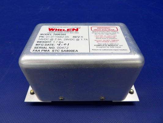 Diamond DA-40 Whelen Power Supply 14/28V P/N 01-0770062-05 TESTED (0626-1314)0