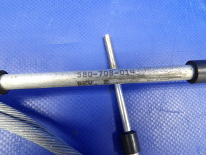 Beech 76 Duchess LH Propeller Control Cable P/N 580-708-014 NOS (0826-1355)2