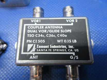 Comant Coupler Antennas & KX99 Antenna Adapter P/N CI-505 LOT OF 3 (1124-1214)