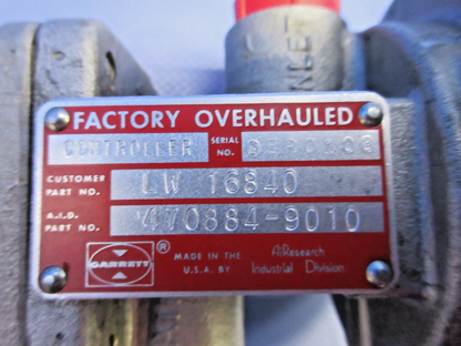Ai Research Turbo Density Controller P/N 470884-9010 OVERHAULED (0826-903)2