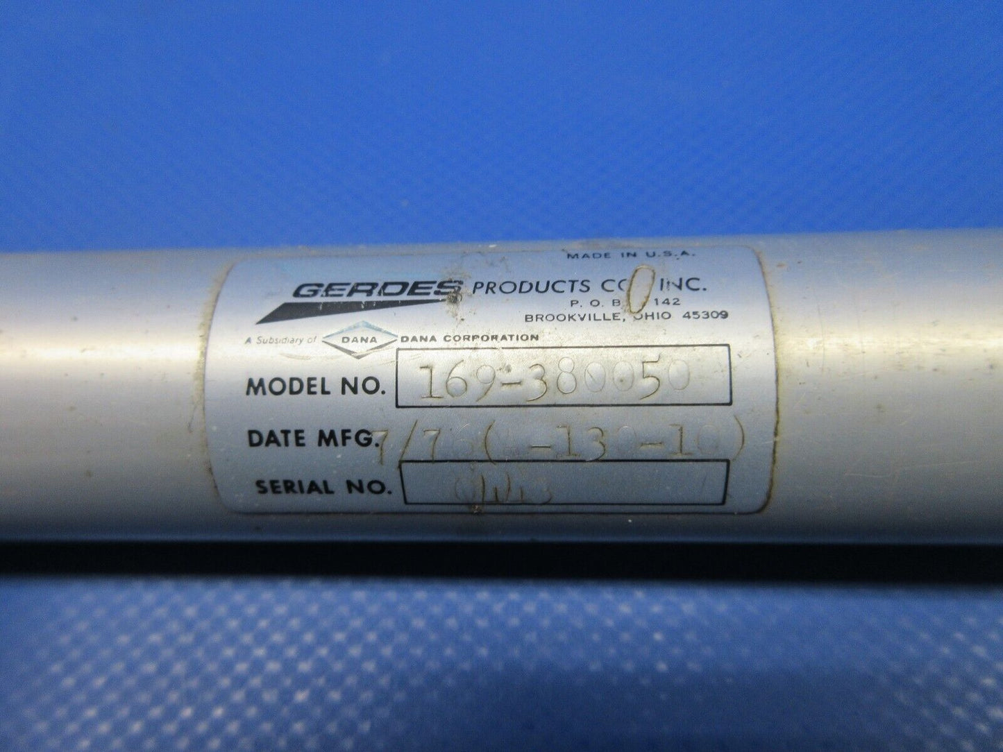 Beech C24R Sierra Nose Gear Actuator P/N 169-380050 (0524-2037)