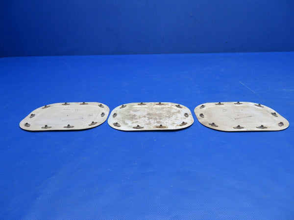 Mooney M20E Inspection Panel / Plate P/N 913011-501 LOT OF 3 (0724-1874)