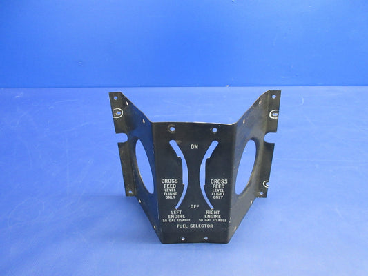 Beech 76 Duchess Fuel Control Ident Cover P/N 105-420019-11 (0526-816)0