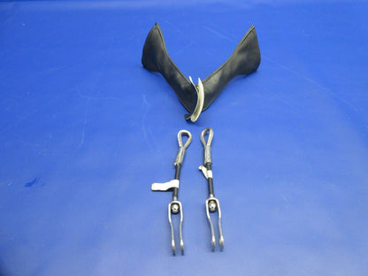 1996 Piper PA-28 Rear Center Belt Attach Cable & Cover P/N 96908-000 (1224-712)