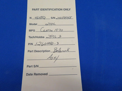 Cessna 210L Bellcrank Elevator FWD P/N 1260440-3 (0820-467)