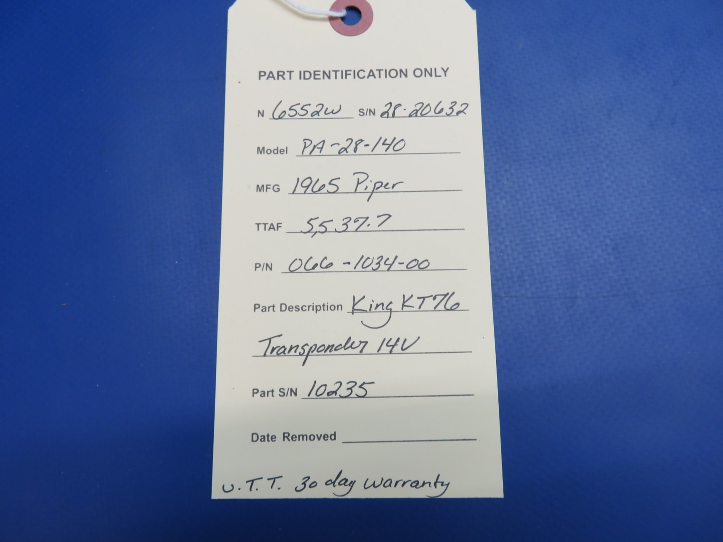 King KT76 Transponder 14V P/N 066-1034-00 CORE (0126-1783)8