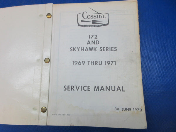 Cessna 172 & Skyhawk 1969-1971 Service Manual P/N D840-13-M-S-1300-7 (1024-1291)