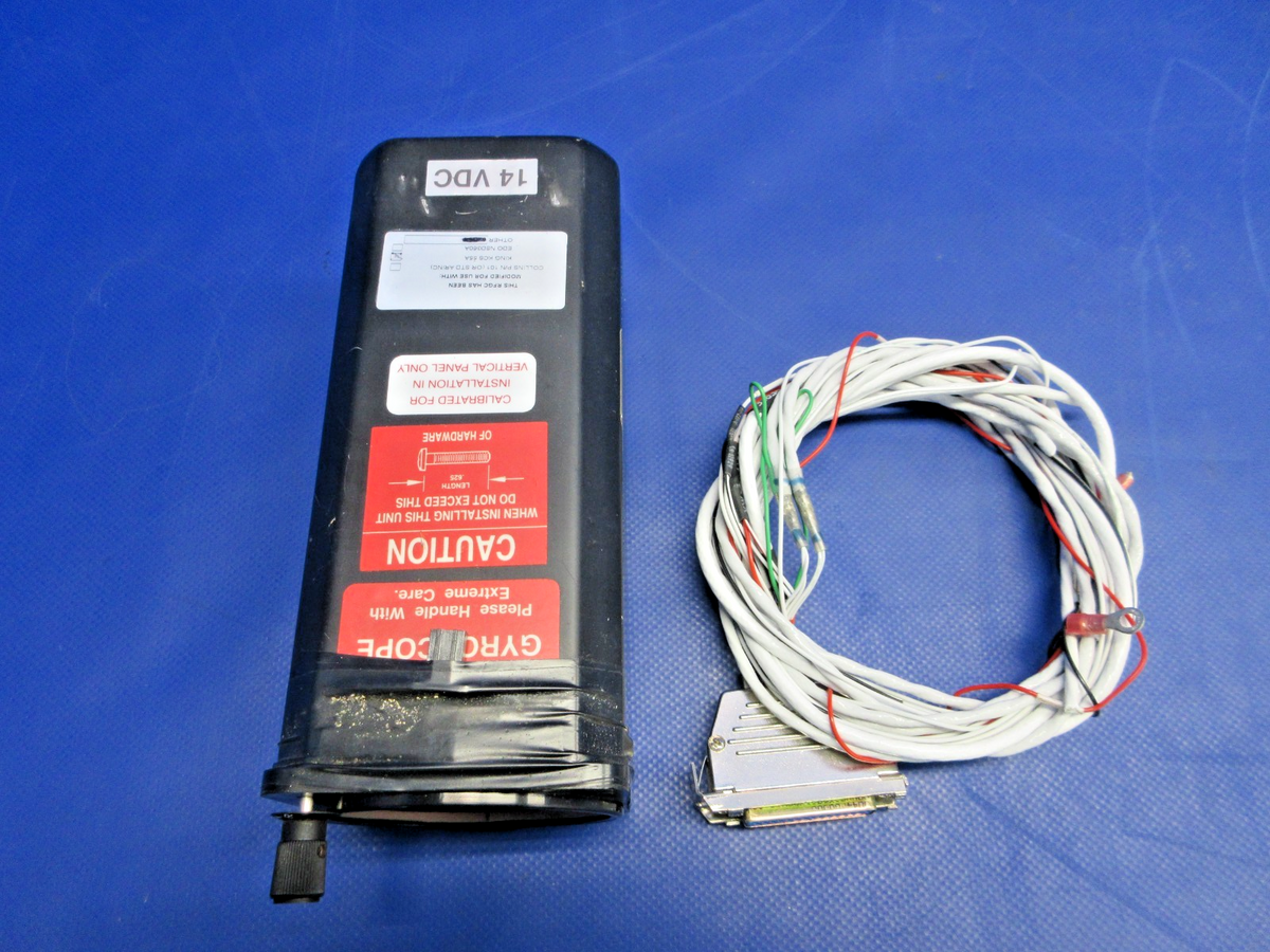 S-Tec Corp Turn Coordinator w/Connector P/N 01260-0-0-14 WARRANTY (0926-841)2