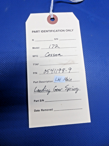 Cessna 172 LH Main Landing Gear Spring P/N 0541198-9 (0626-2044)7