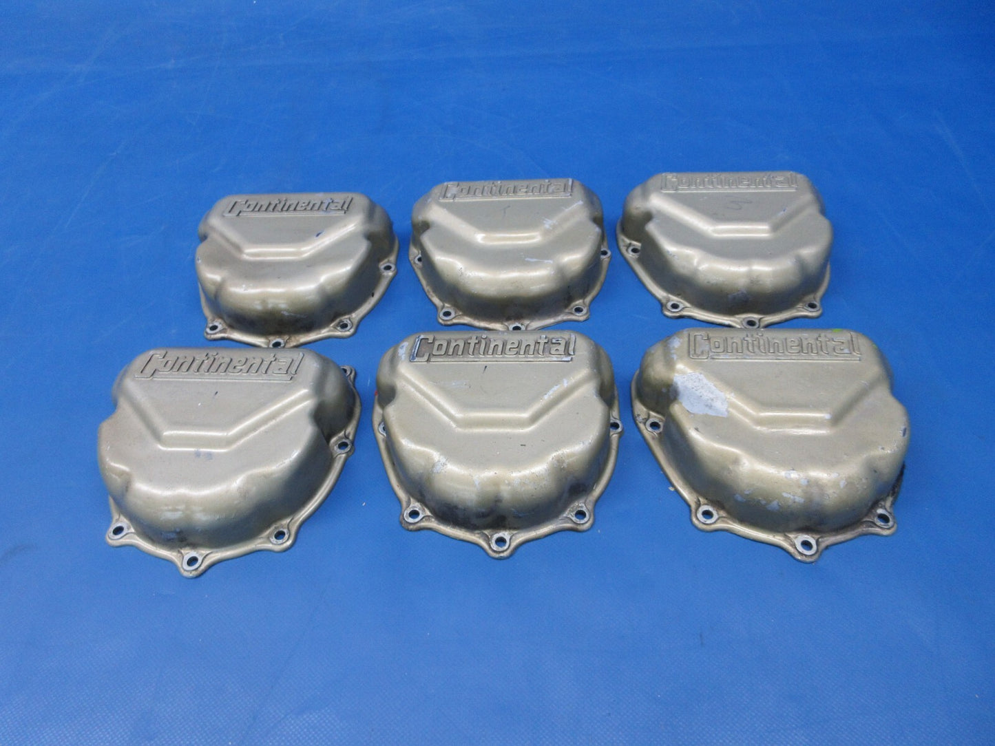 Continental TSIO-520-E9B Rocker Valve Cover P/N 625615-L LOT OF 6 (0924-1249)1