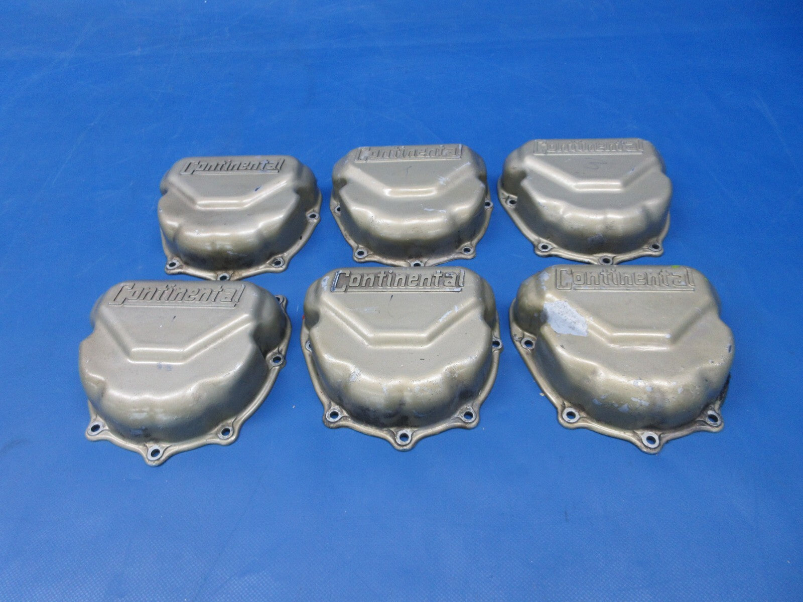 Continental TSIO-520-E9B Rocker Valve Cover P/N 625615-L LOT OF 6 (0924-1249)1