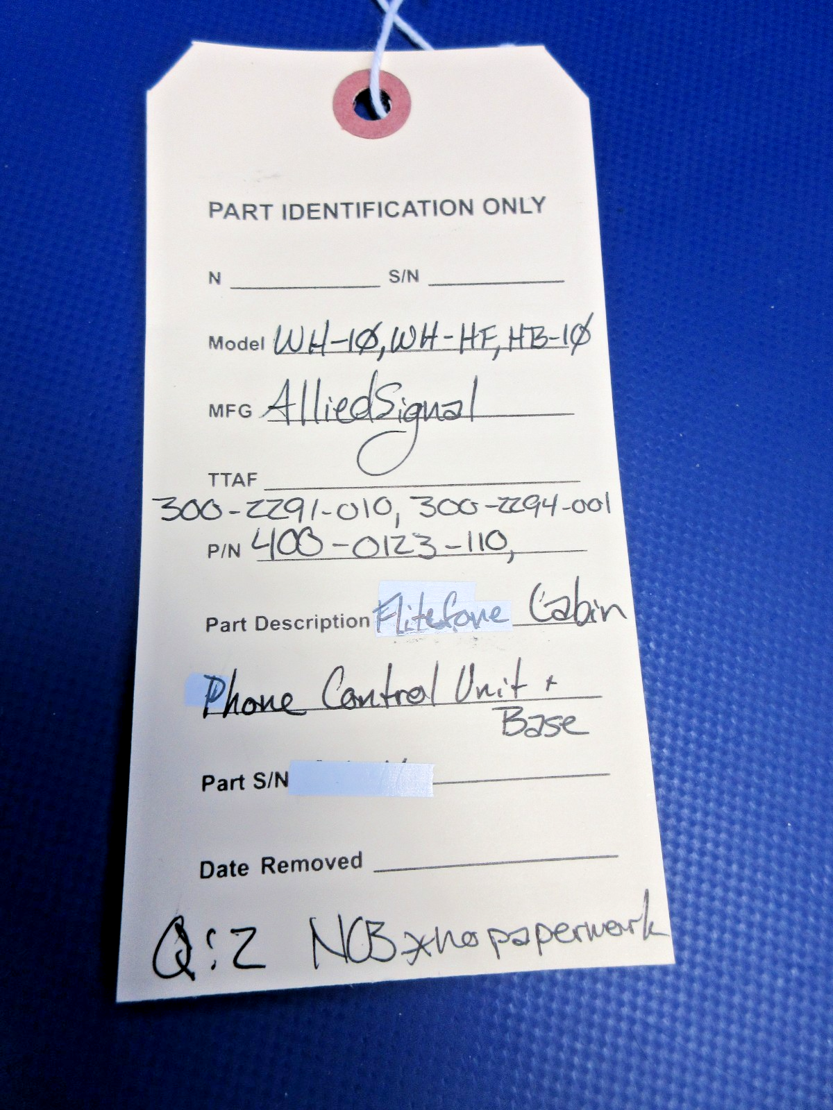 Allied Signal Flitefone Cabin Phone Control Unit 400-0123-110 (0426-770)11