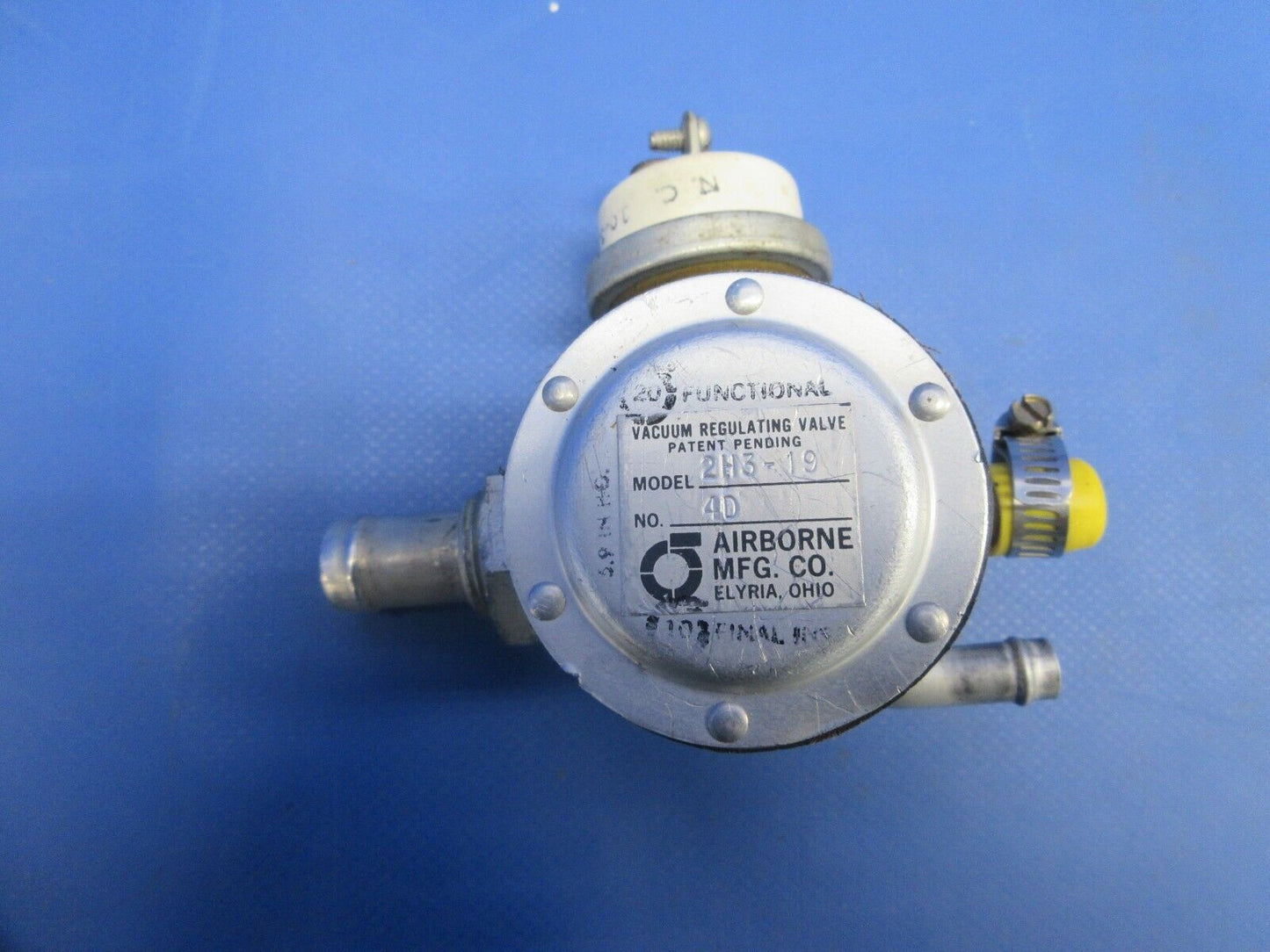 Piper PA-32RT-300T Lance II Vacuum Regulating Valve 2H3-19 (0924-875)