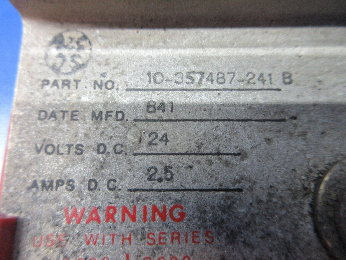 Cessna 310R Bendix Starting Vibrator 24v P/N 10-357487-241B TESTED (1224-1263)