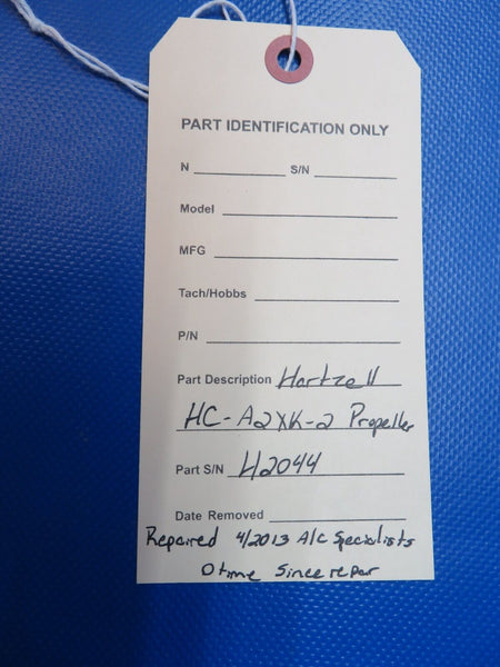Piper PA-23-250 Aztec Hartzell Propeller Model HC-A2XK-2 (0524-98)