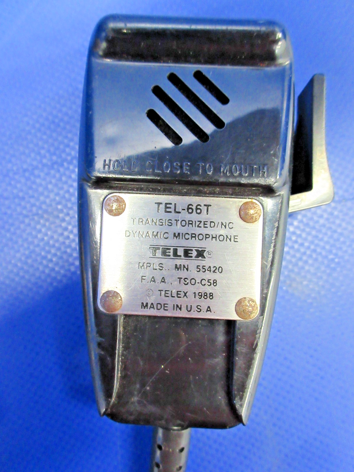 Telex Transistorized / NC Dynamic Handheld Microphone P/N TEL-66T (0726-756)10