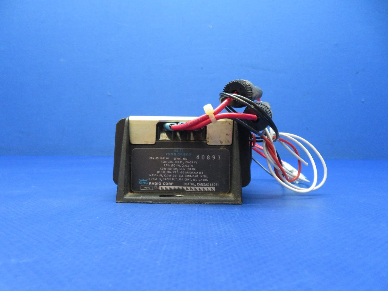 @essna 421 King KA-39 Voltage Converter 28v to 12v 071-1041-01 TESTED (0326-162)5