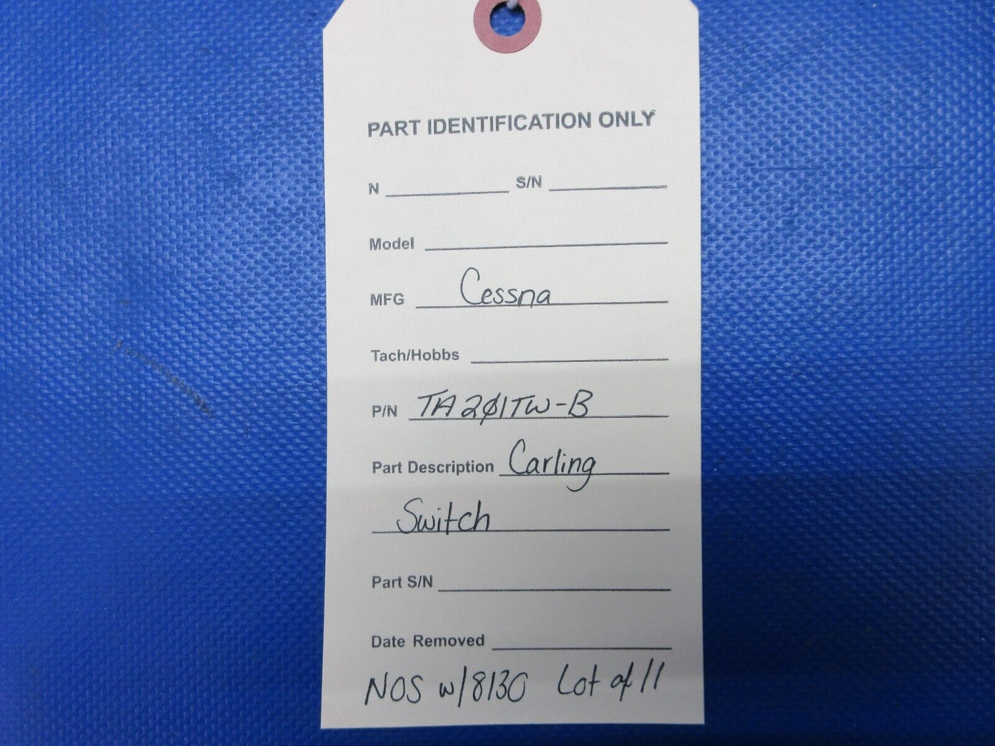 Cessna Carling Switch w/ 8130 P/N TA201TW-B LOT OF 11 NOS (1024-1382)