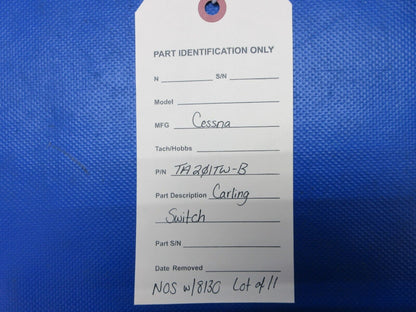 Cessna Carling Switch w/ 8130 P/N TA201TW-B LOT OF 11 NOS (1024-1382)