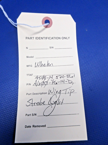 Whelen Wing Tip Strobe Light P/N A600-PG-14-D (0426-831)9