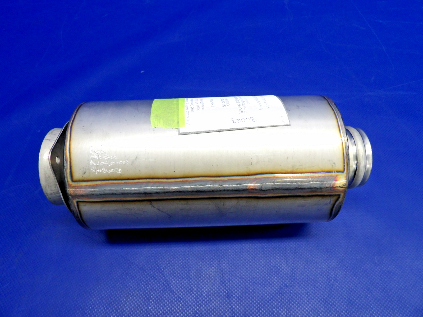 Cirrus SR20 AWI Smooth Exhaust Muffler P/N 20560-001 NOS (0426-1308)5