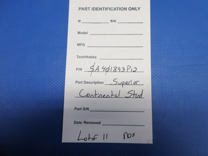 Superior Continental Stud P/N SA401893P12 LOT OF 11 (1124-838)
