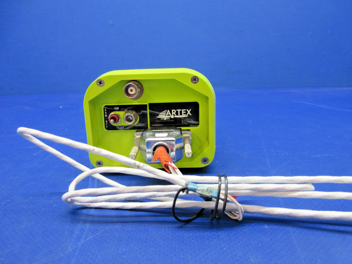 ARTEX ELT 345 w/ Whip Antenna & Remote Switch P/N A3-06-2883 TESTED (0626-826)8