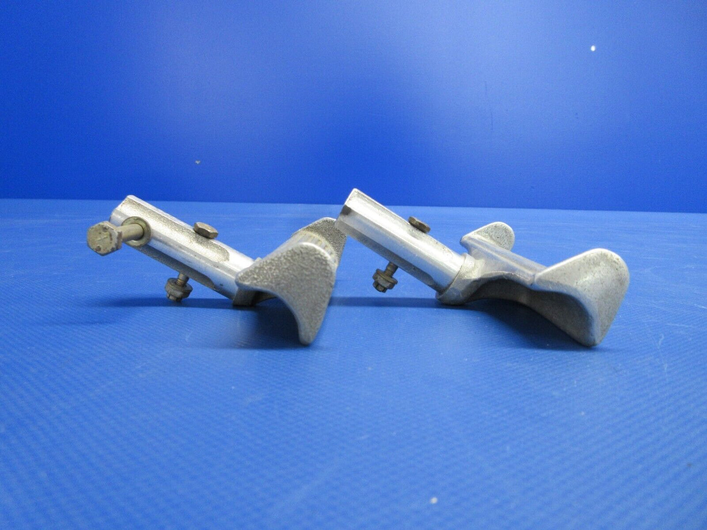 Piper PA-23-235 Aztec Rudder Pedal Co-Pilot Set P/N 17530-02 (0524-1832)