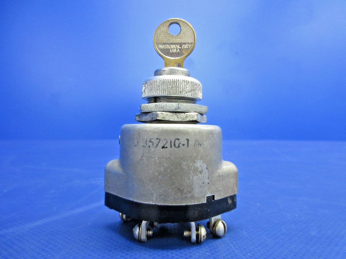 Mooney M20E Bendix Ignition Switch w/Key P/N 10-357210-1A (0626-708)4