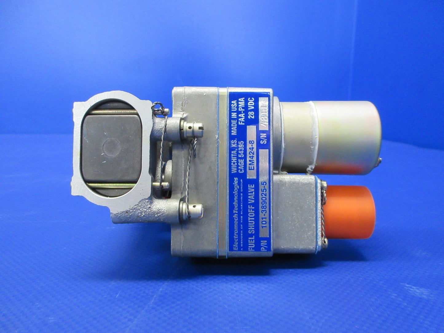 Beech Electromech Fuel Shut Off Valve 28V w/8130 P/N 101-389025-5 NOS (0426-755)11