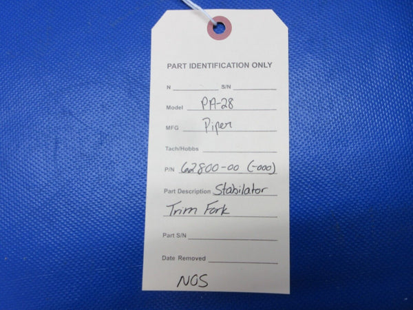 Piper PA-28 Cherokee Stabilator Trim Fork P/N 62800-00 NOS (0524-1545)