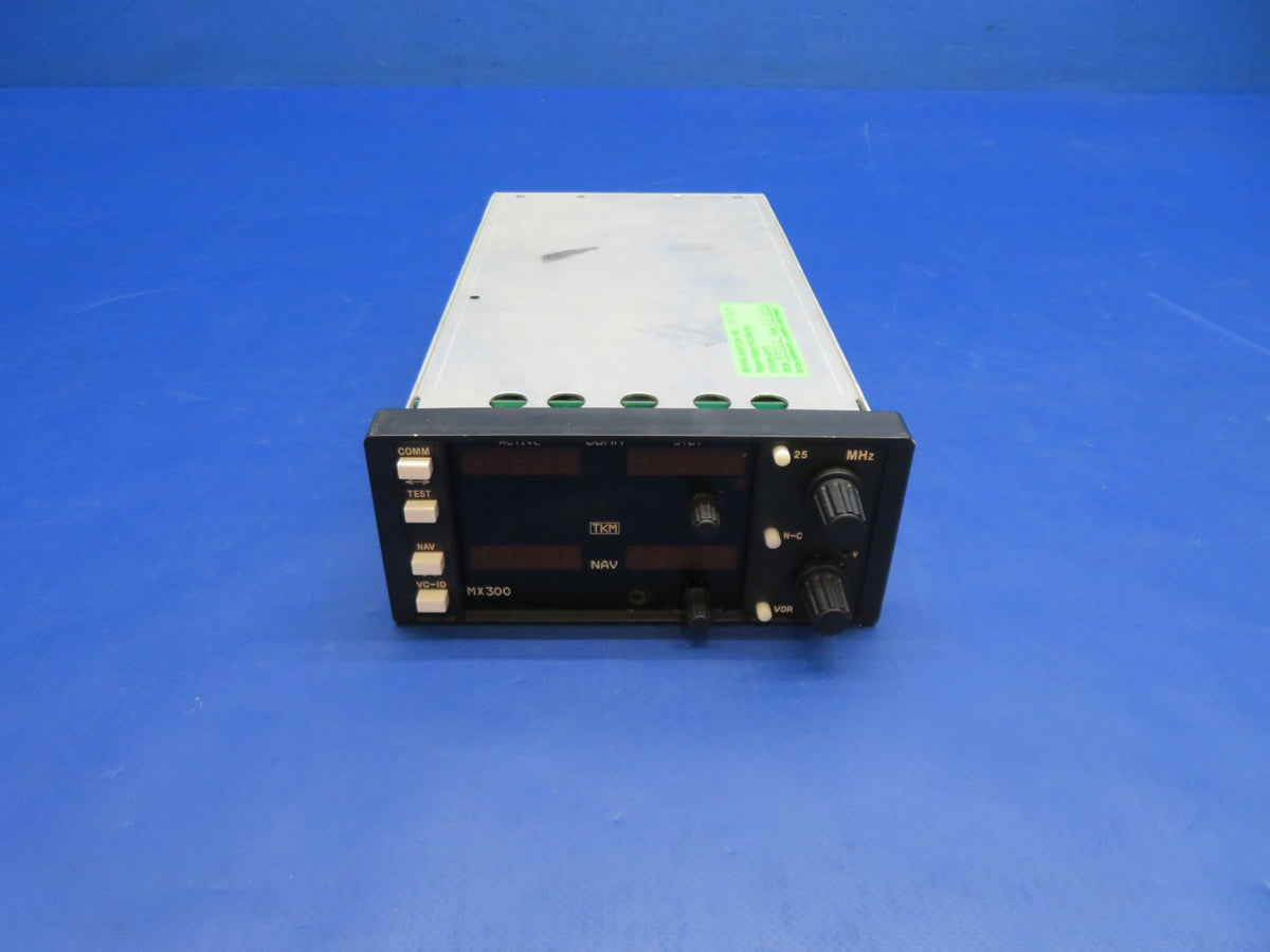 TKM MX300 NAV COMM 14vdc Aircraft Radio P/N MX300 REPAIRED w/ 8130 (0626-105)7