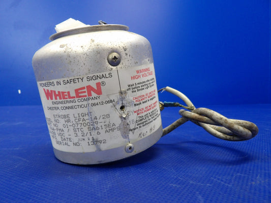 Whelen HR, CFA-14/28 Strobe Light 14/28V P/N 01-0770029-31 TESTED (0626-1467)0