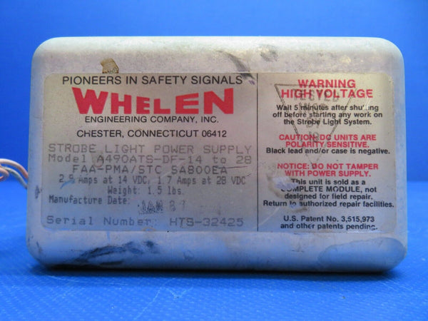 Whelen Strobe Light Power Supply 14/28v PN A490ATS-DF-17 to 28 TESTED (0724-135)